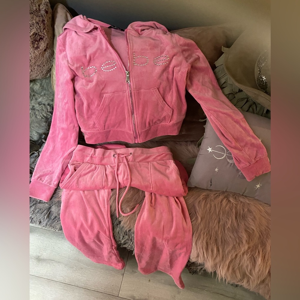 Authentic Barbie Pink Bebe Sweatsuit